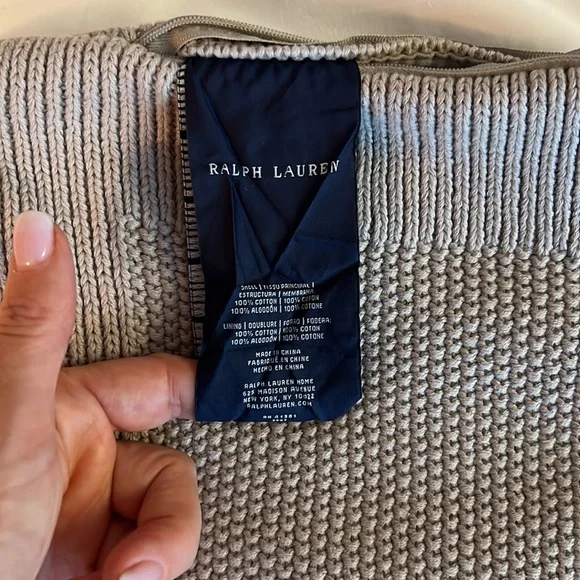 Ralph Lauren Home Throw knitted pillow case cover - Picture 3 of 4